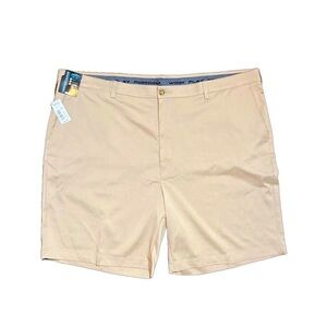 ⭐️ Roundtree & Yorke Big Man classic fit flat front Khaki shorts- 46B